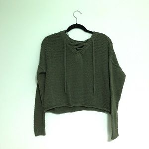Green hollister sweater